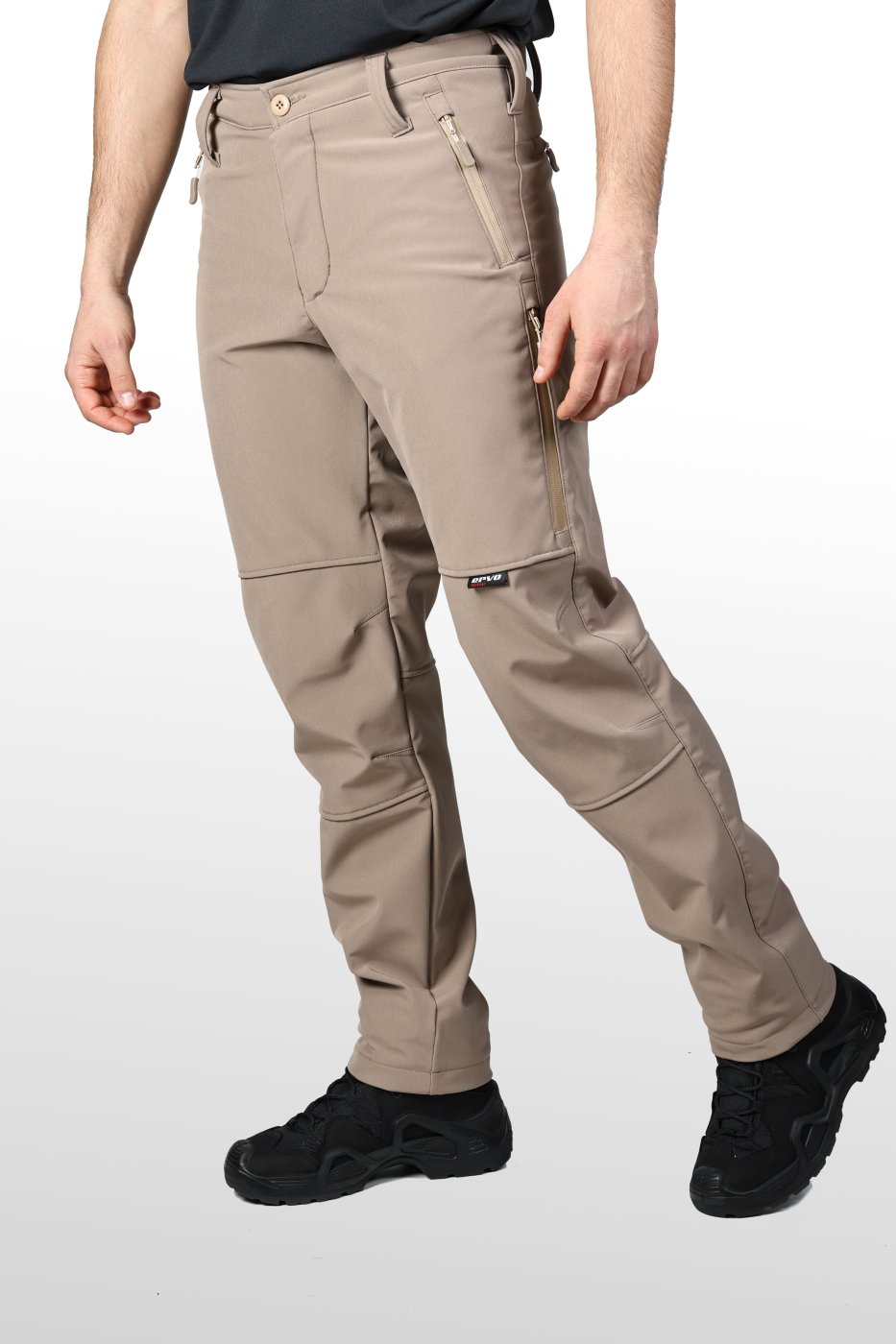 Softshell Su ve Rüzgar Geçirmez Pantolon Bej 4