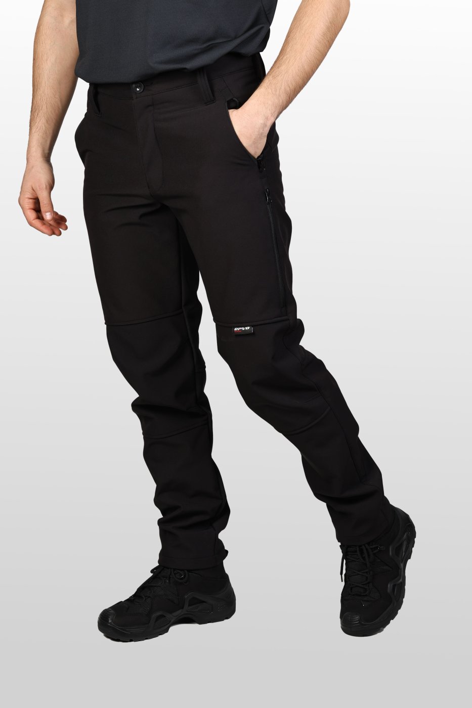 Softshell Su ve Rüzgar Geçirmez Pantolon Siyah 2