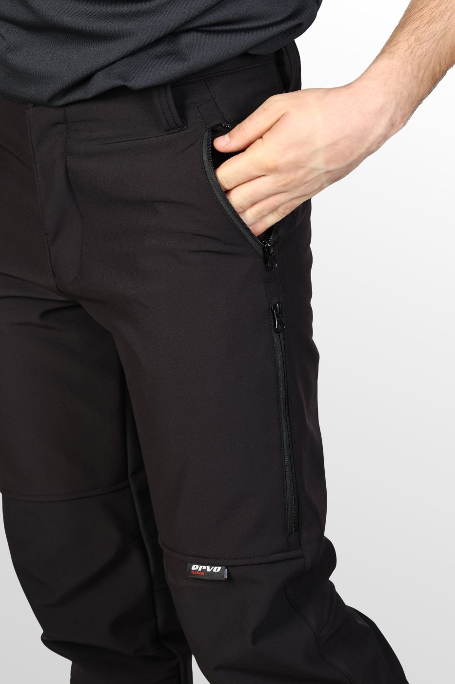 Softshell Su ve Rüzgar Geçirmez Pantolon Siyah 3