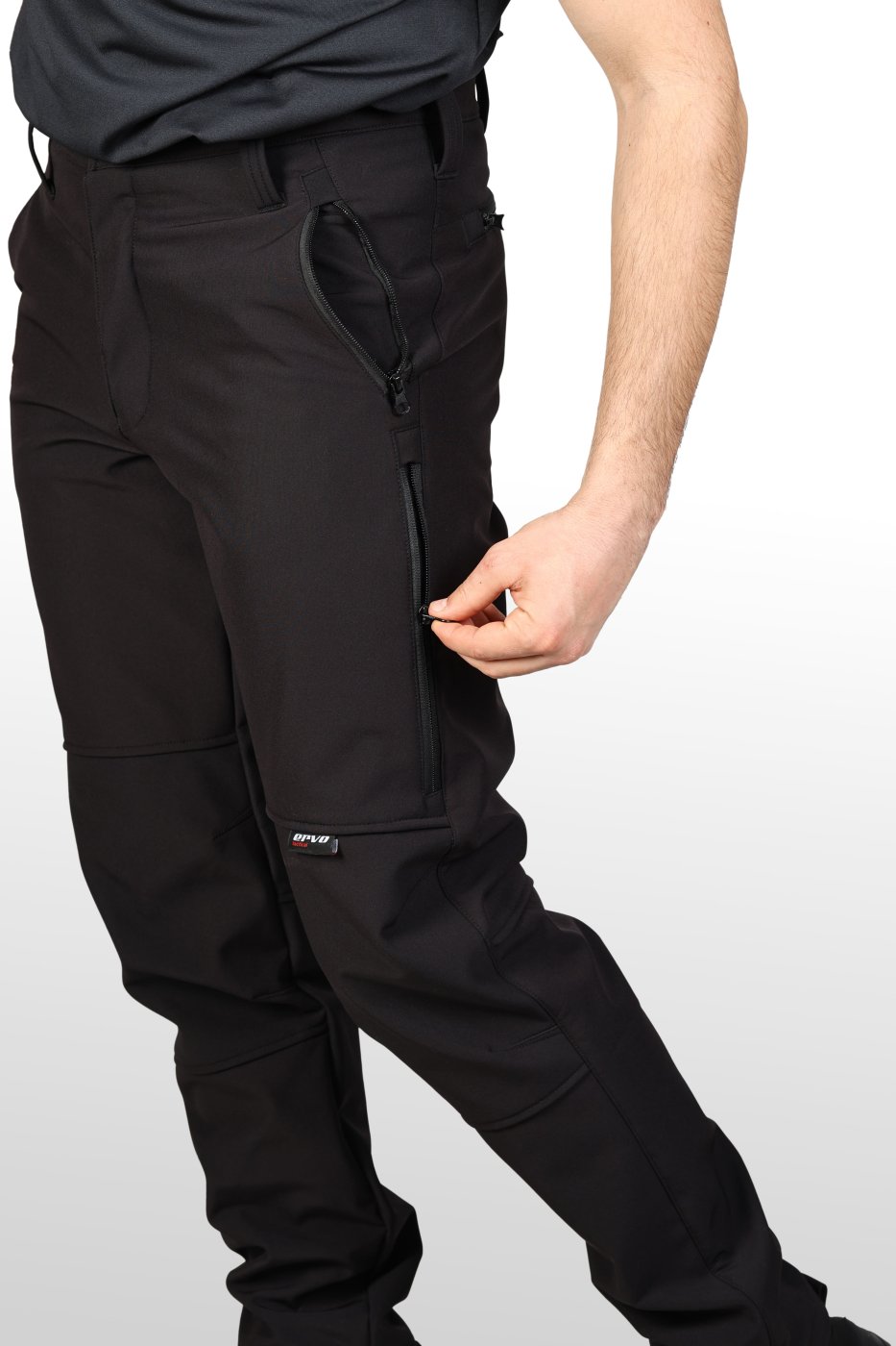 Softshell Su ve Rüzgar Geçirmez Pantolon Siyah 4