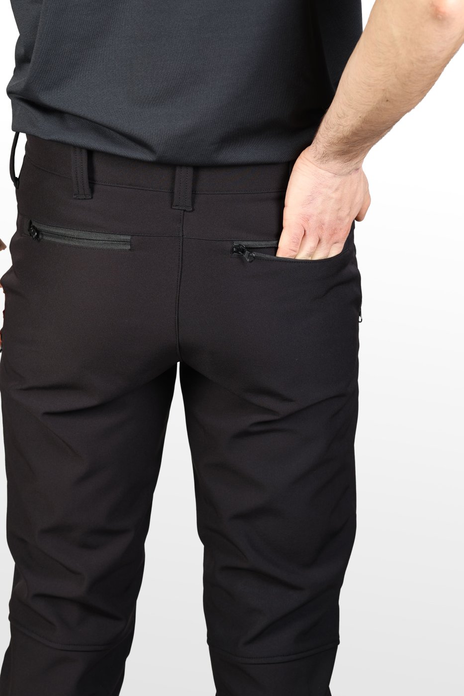 Softshell Su ve Rüzgar Geçirmez Pantolon Siyah 5